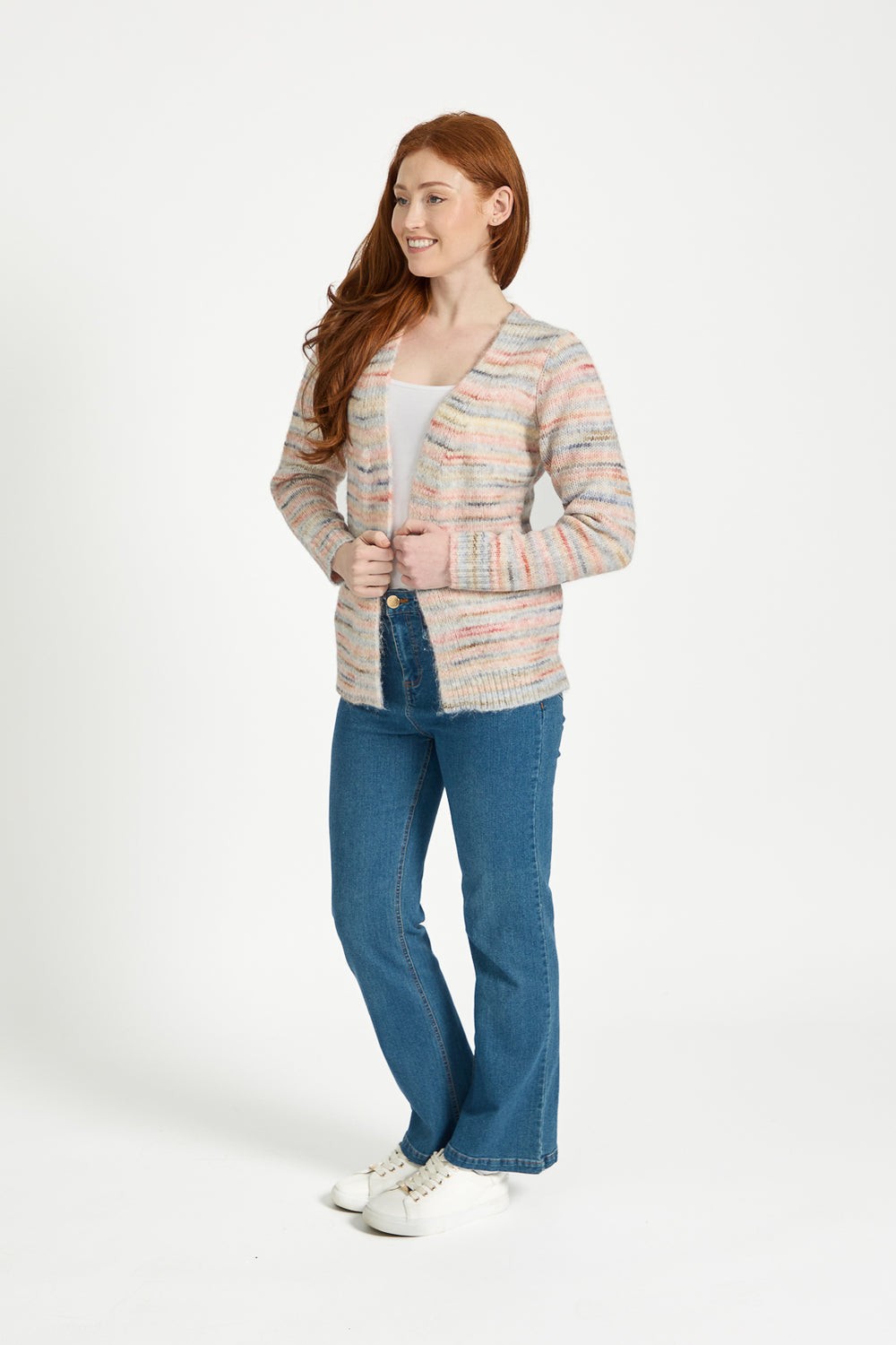 Mudflower Stripe Cardigan Su-26mf-204