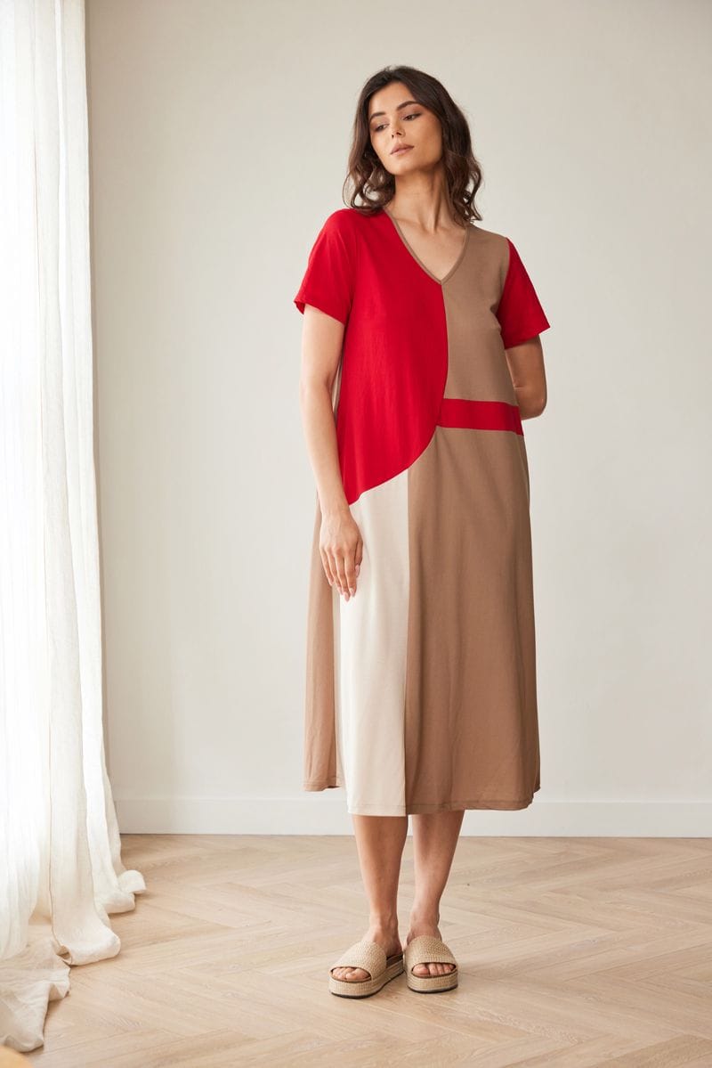 PERUZZI COLOUR BLOCK DRESS