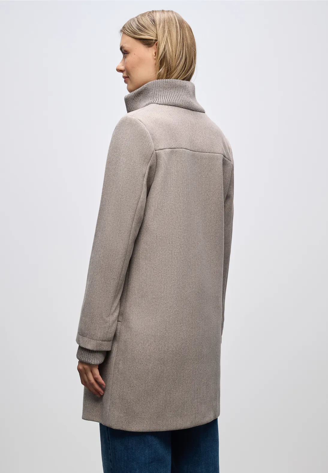 Street One Coat Knit Detail