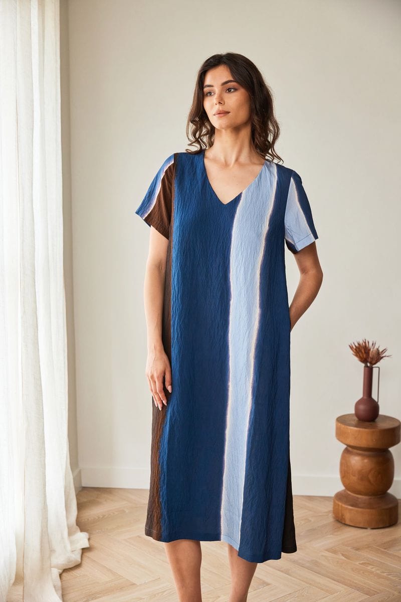 PERUZZI MULTI STRIPE DRESS