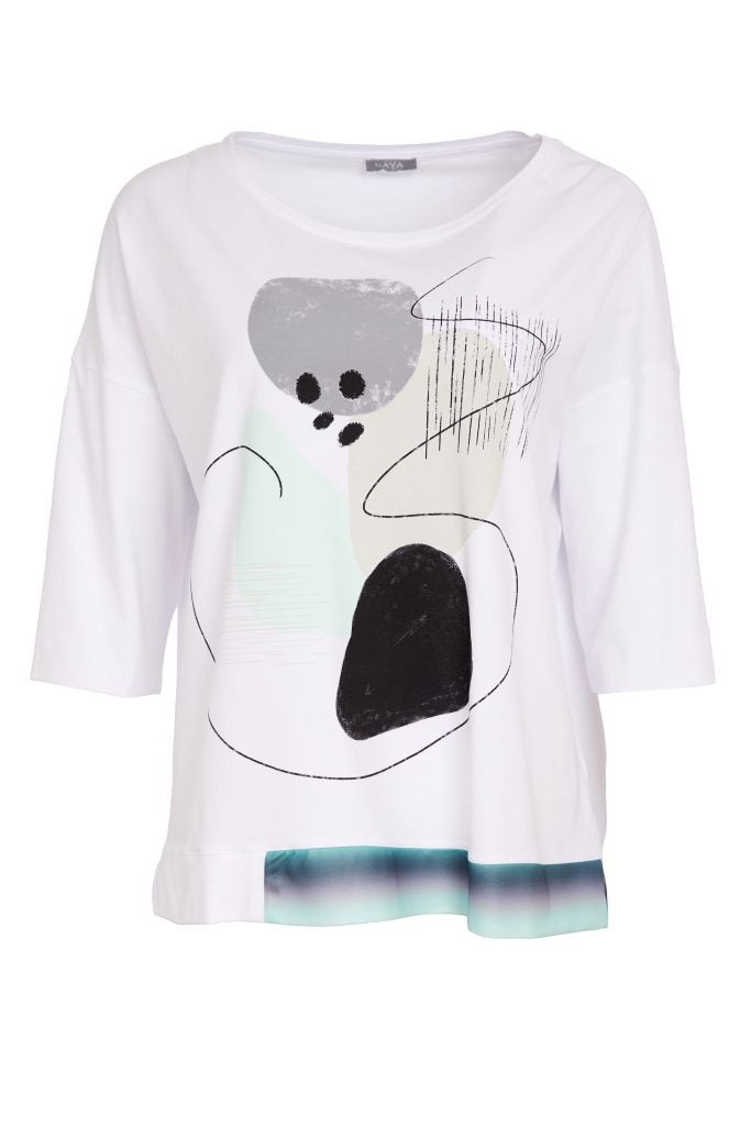 Naya Contrast Hem Top Nas26124