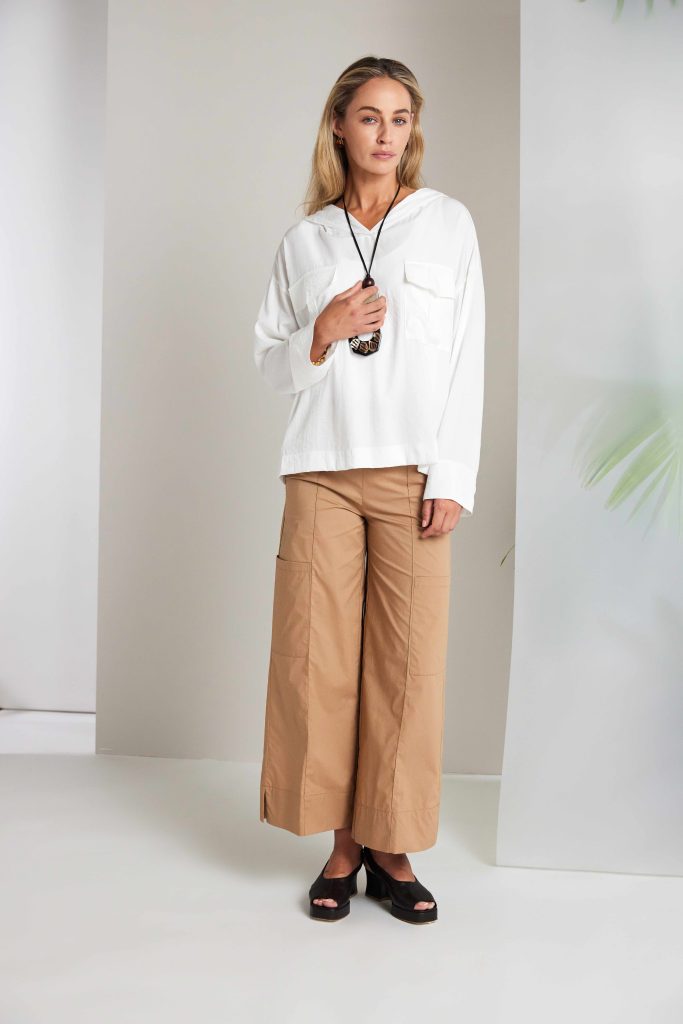NAYA Wide Leg Trouser Pocket Detail