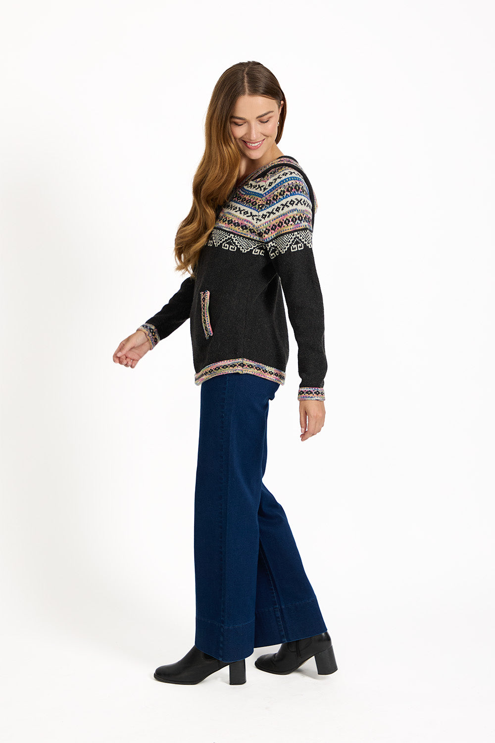 Fairisle Knit Hoody