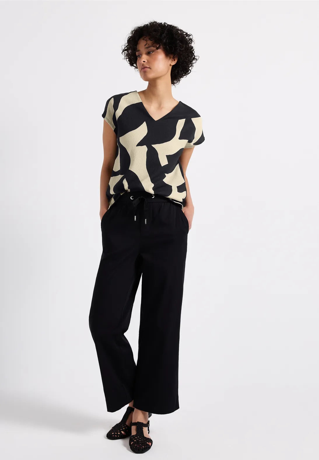 Street One Mix Material Top