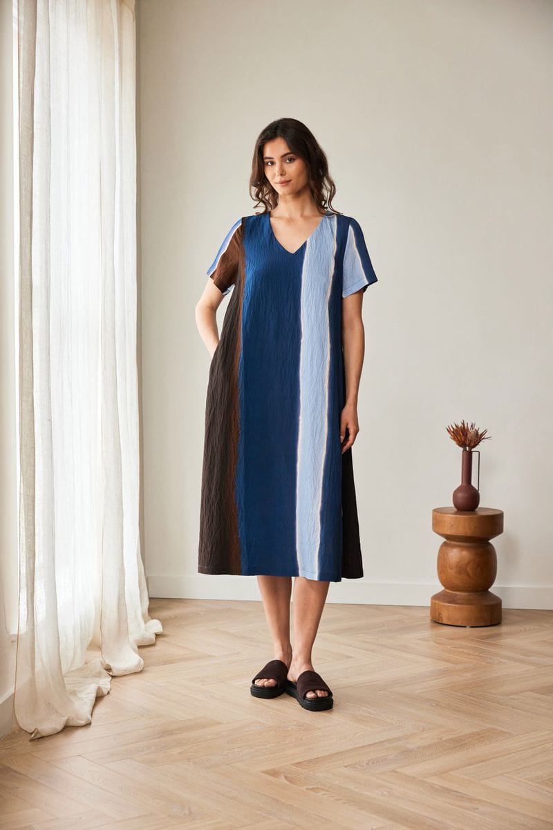 PERUZZI MULTI STRIPE DRESS