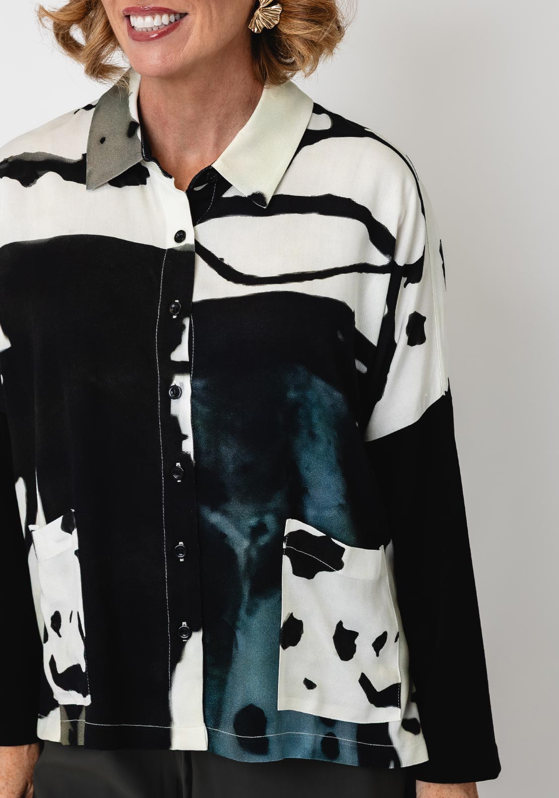 Naya Shirt Contrast Sleeve Naw26320