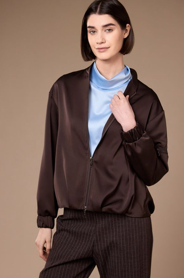 Peruzzi Satin Blouson Jacket W26104