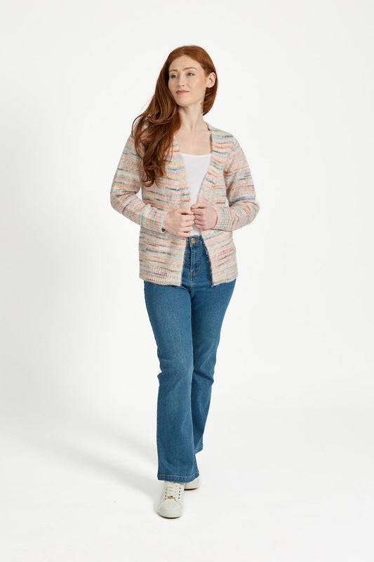 Mudflower Stripe Cardigan Su-26mf-204