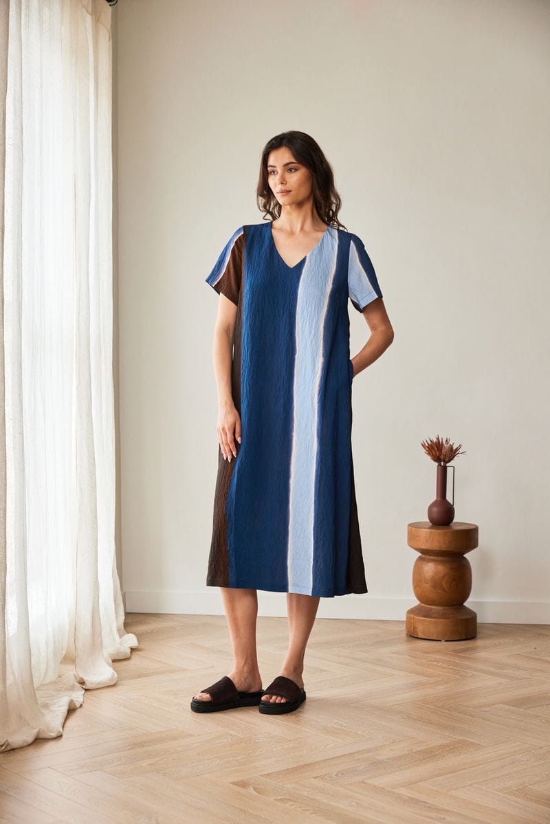 PERUZZI MULTI STRIPE DRESS