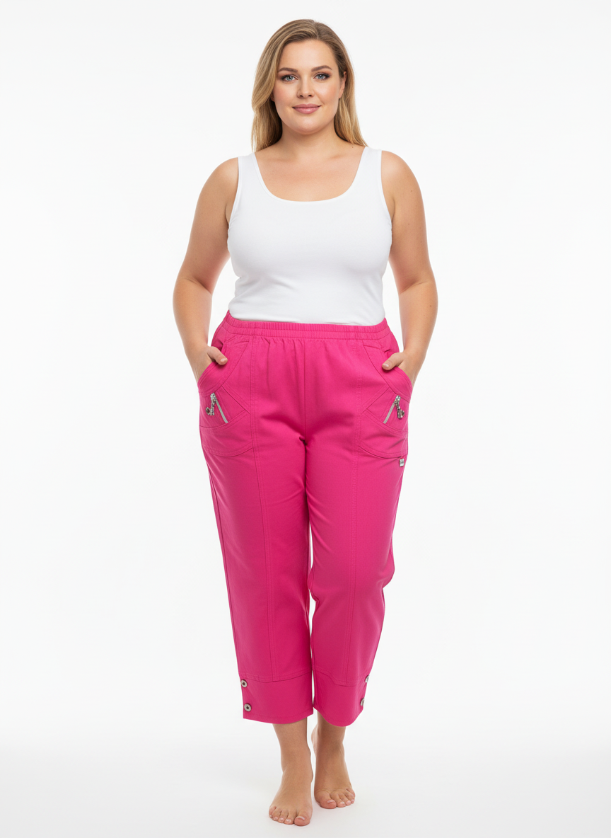 Edie Crop Trouser 82327  (8 colours)