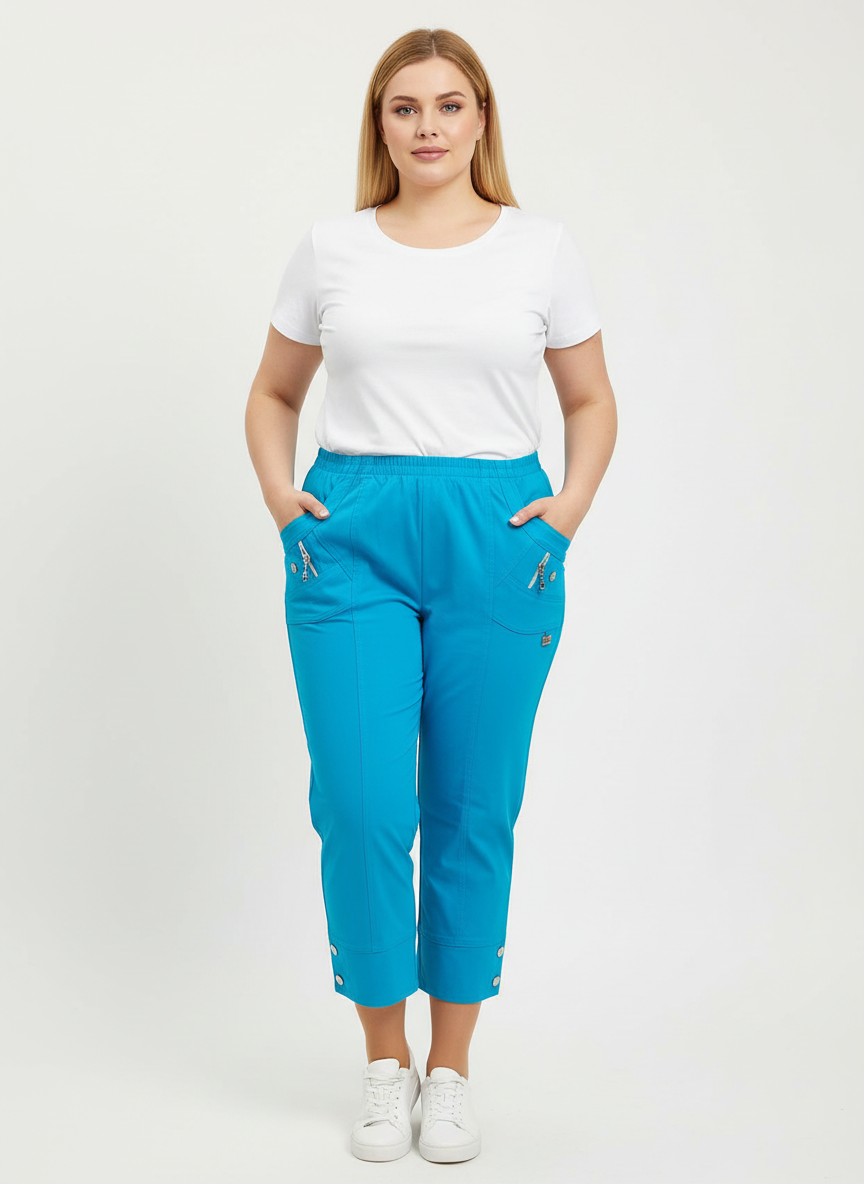 Edie Crop Trouser 82327  (8 colours)