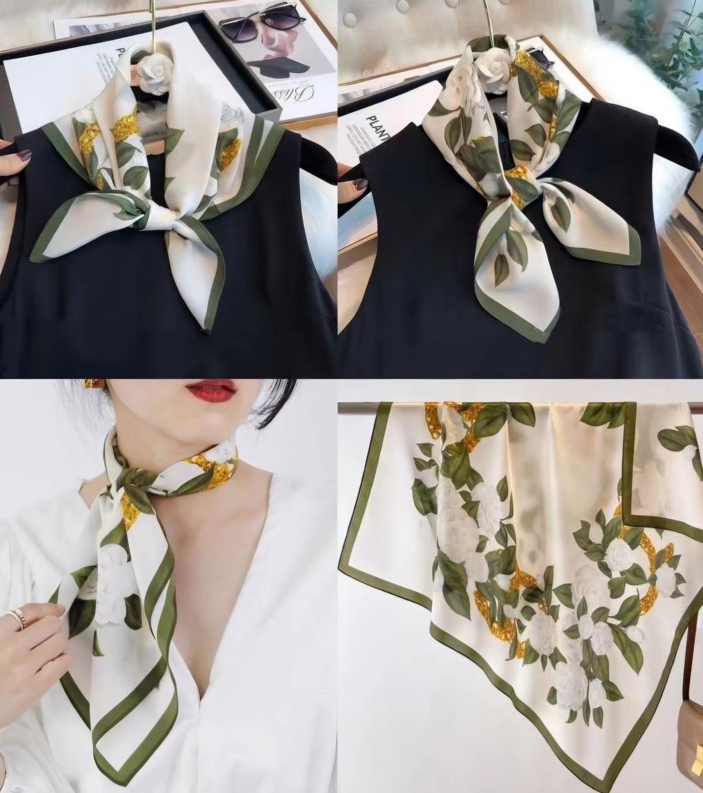 Floral Scarf F3019