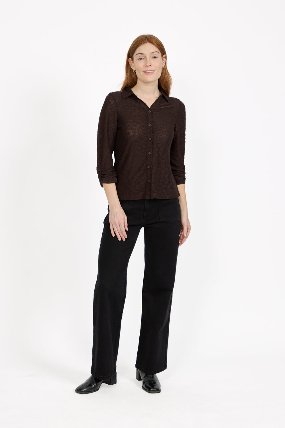Mudflower Lace Blouse (2 Cols) Su-26mf-348