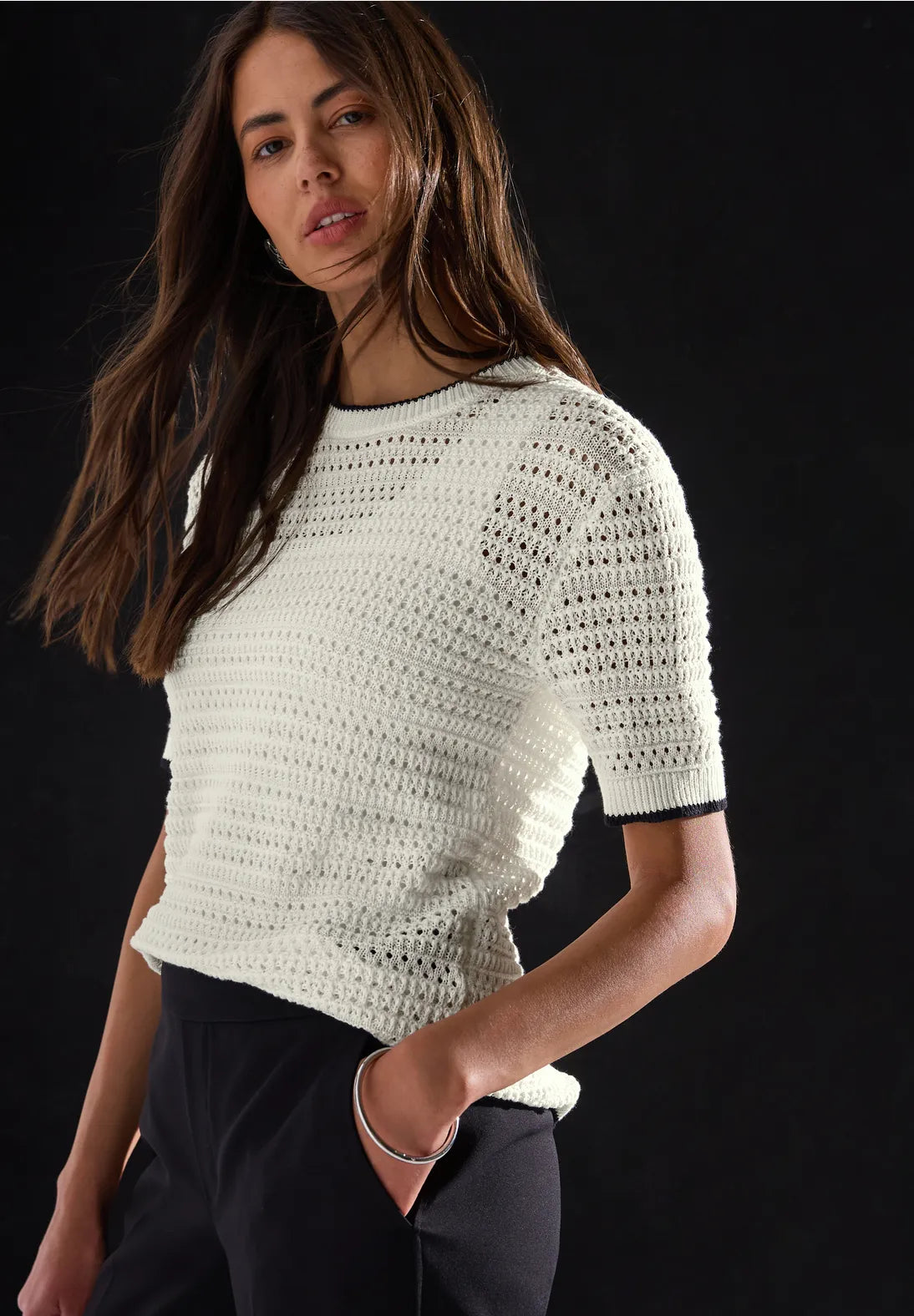 Street One Pointelle Sweater
