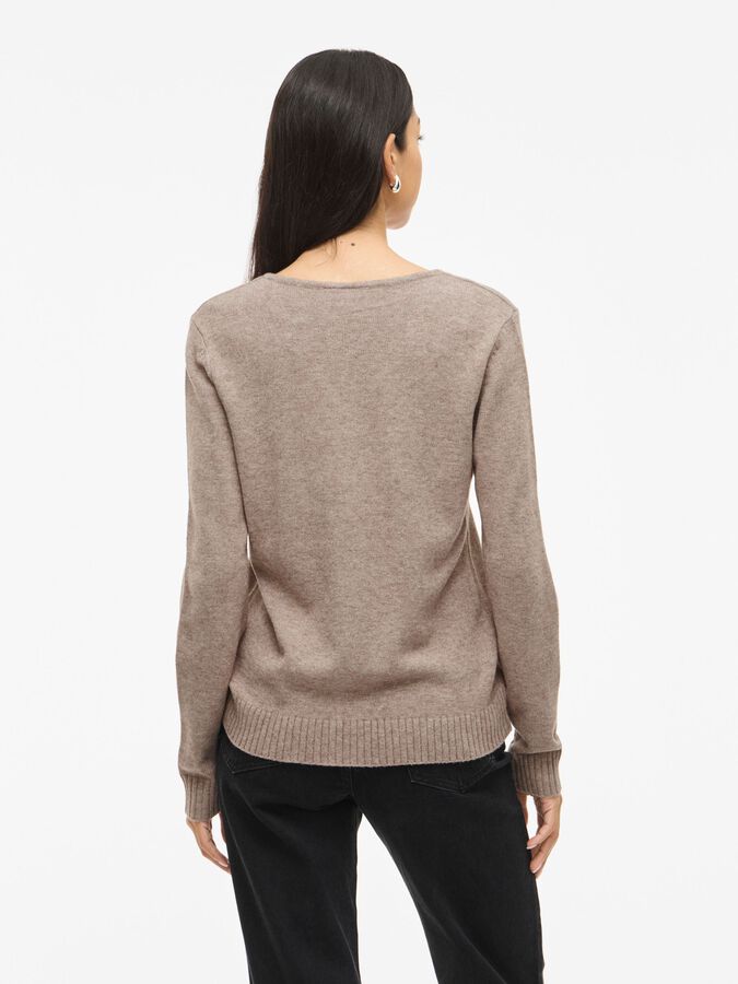 Vila Viril V-Neck Beige