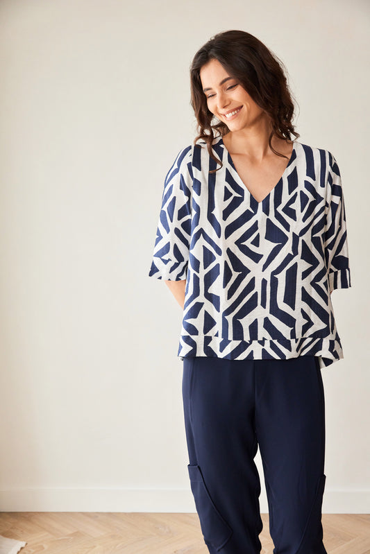 Peruzzii Geo Print Top S26524