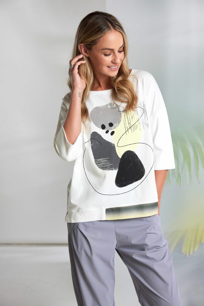 Naya Contrast Hem Top Nas26124