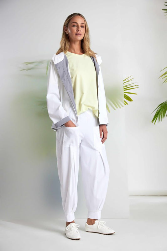 NAYA Jersey top cut out hem detail