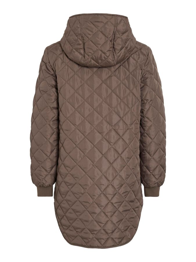 Vila Quilted Coat Brown