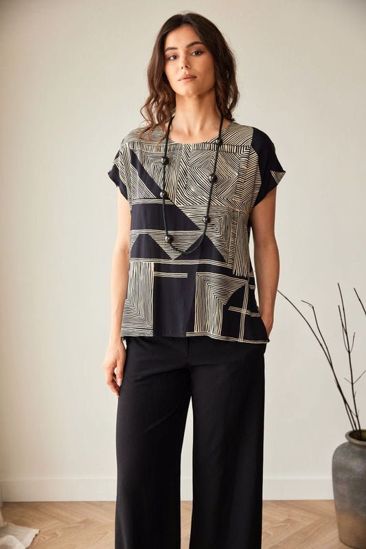 Peruzzi Geo Print Top S26518