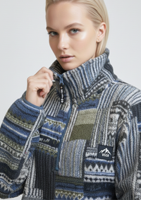 TREK FLEECE BLUE MIX