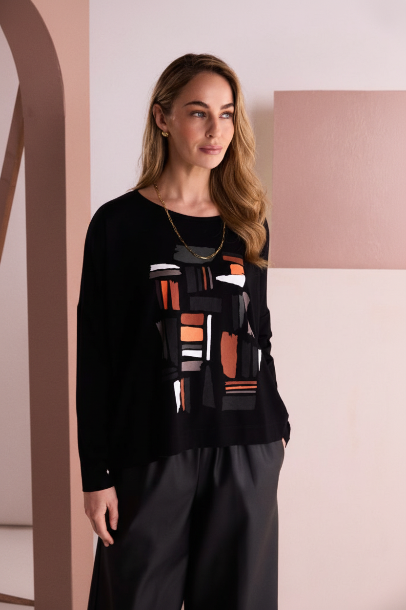 Naya Colour Block Top Naw26148
