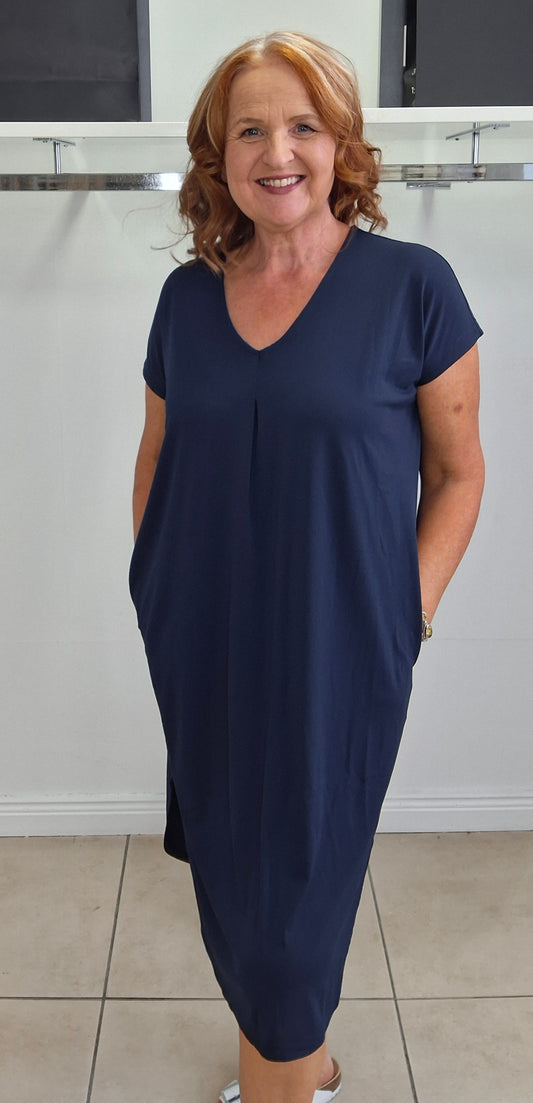 Freequent Floi  Dress Navy