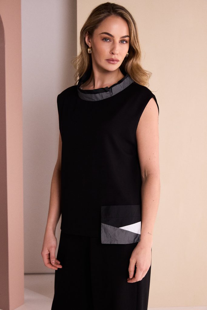 Naya Top Contrast Pocket Naw26174