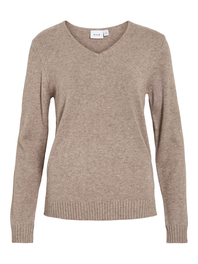 Vila Viril V-Neck Beige