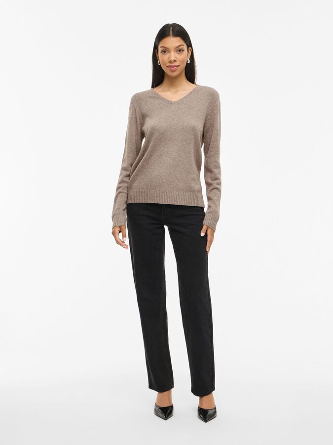 Vila Viril V-Neck Beige