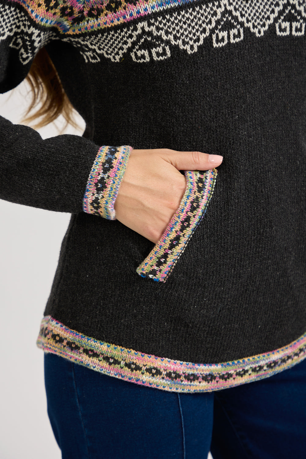 Fairisle Knit Hoody