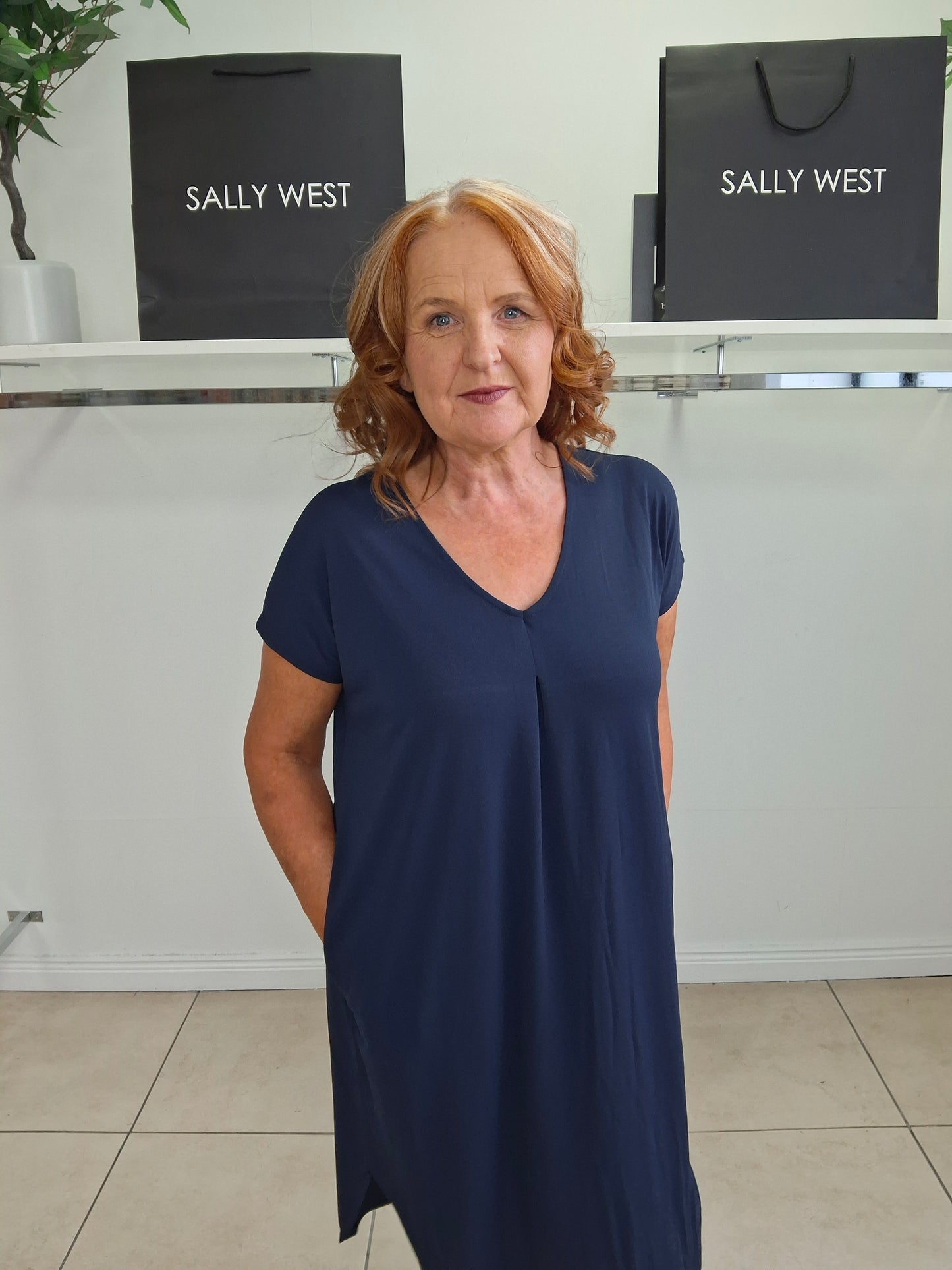 Freequent Floi  Dress Navy