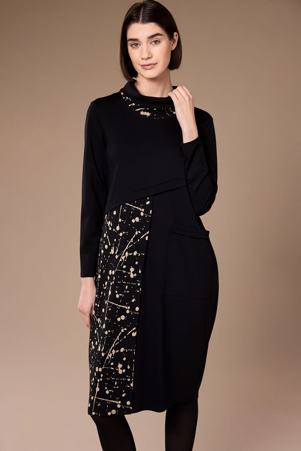Peruzzi Splash Print Dress W26138