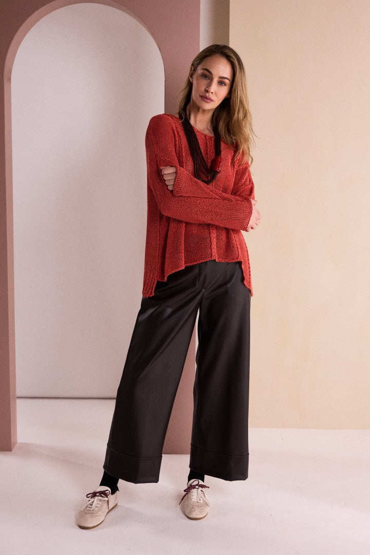 Naya Faux Leather Trousers Naw26296