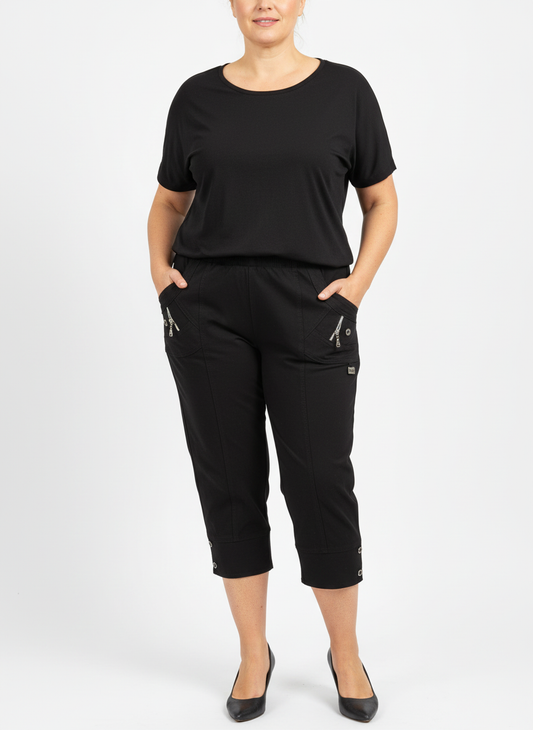 Edie Crop Trouser 82327  (8 colours)