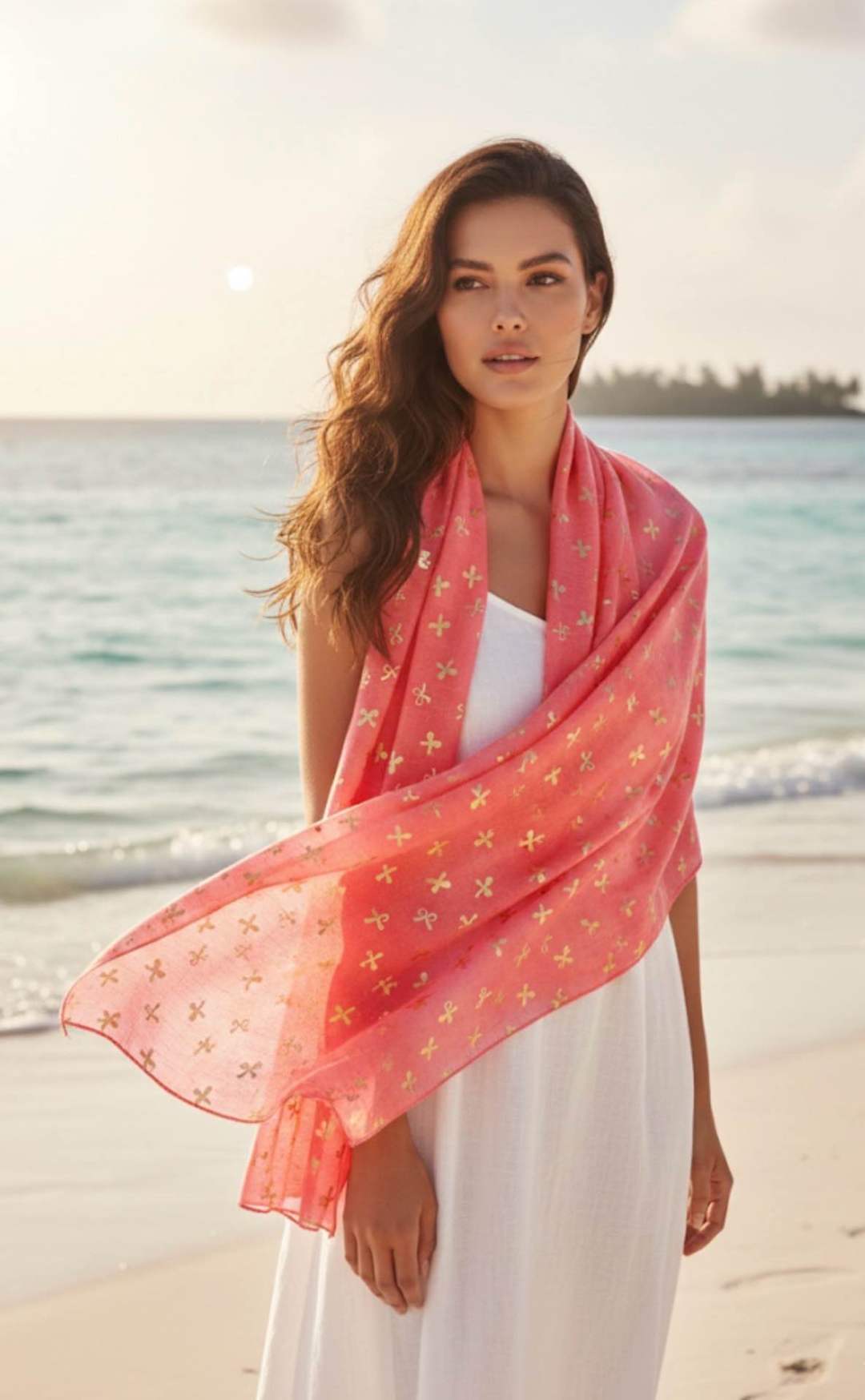 Bow Scarf F1604