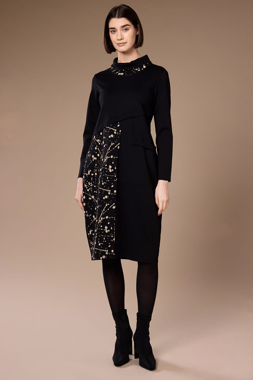 Peruzzi Splash Print Dress W26138
