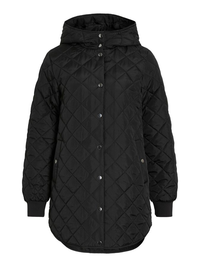 Vila Quilted Coat Black