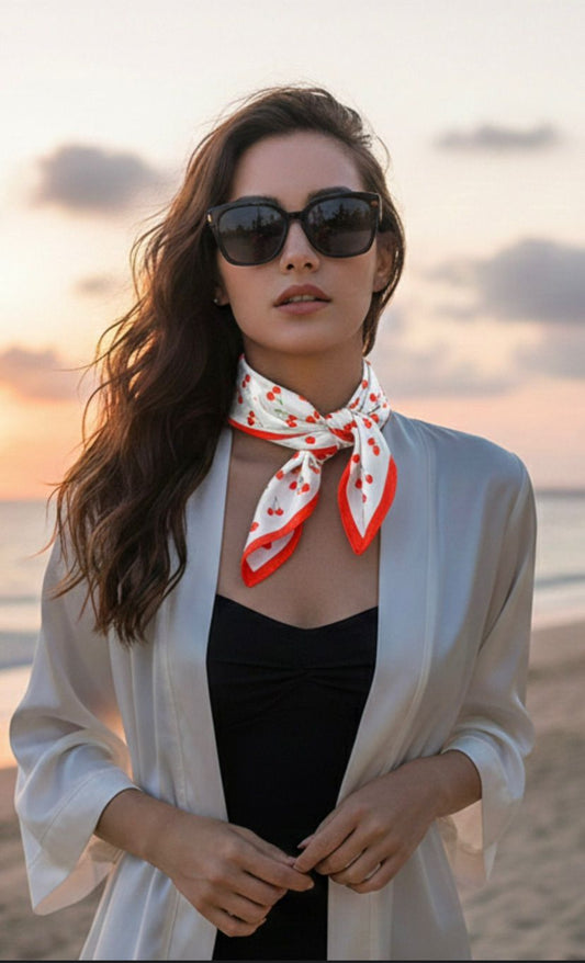 Red Cherry Scarf F3213