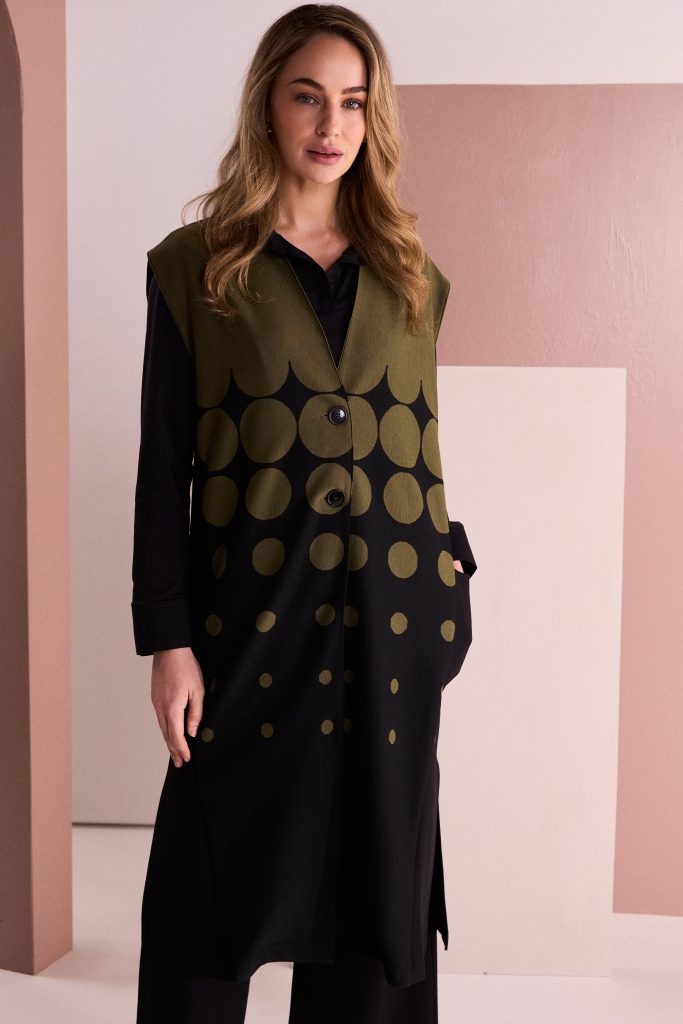 Naya Spot Border Waistcoat Naw26267