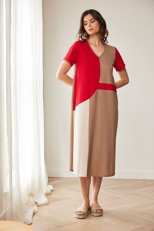 PERUZZI COLOUR BLOCK DRESS