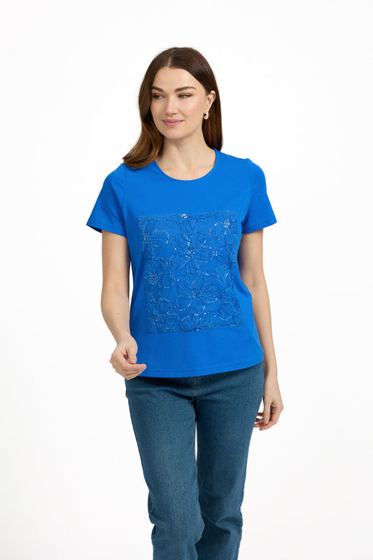 Mudflower Appliqué T-Shirt