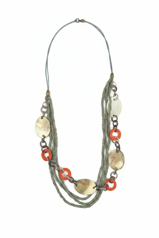 Naya Metal Disc Necklace NPA26367