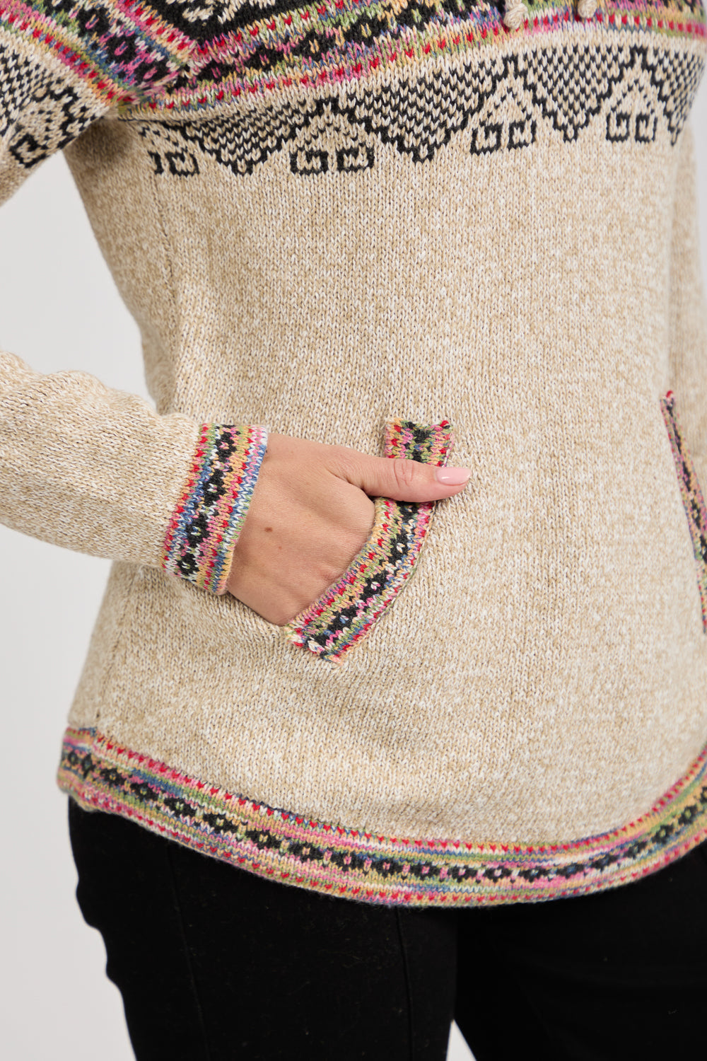 Fairisle Knit Hoody