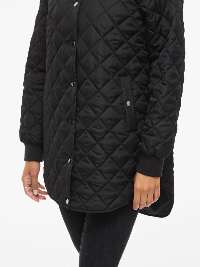 Vila Quilted Coat Black