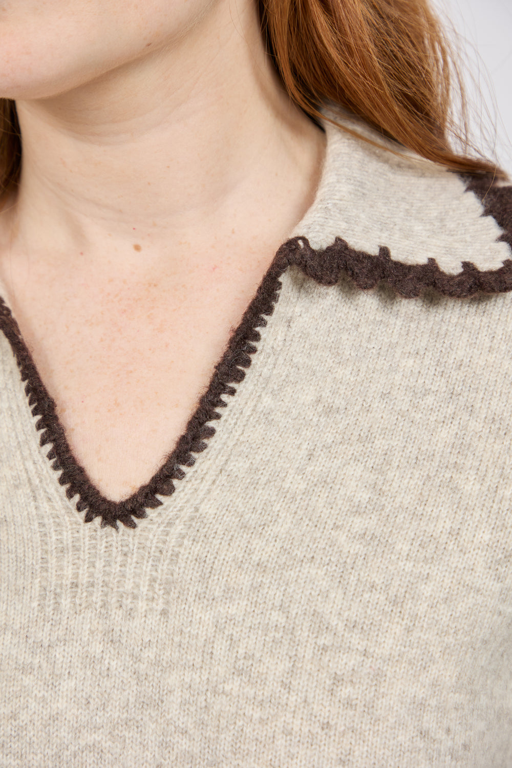 Collar Knit Su-26fm-310