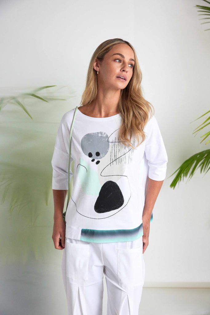 Naya Contrast Hem Top Nas26124