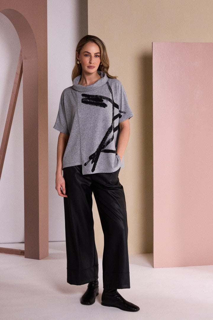 Naya Faux Leather Trousers Naw26296
