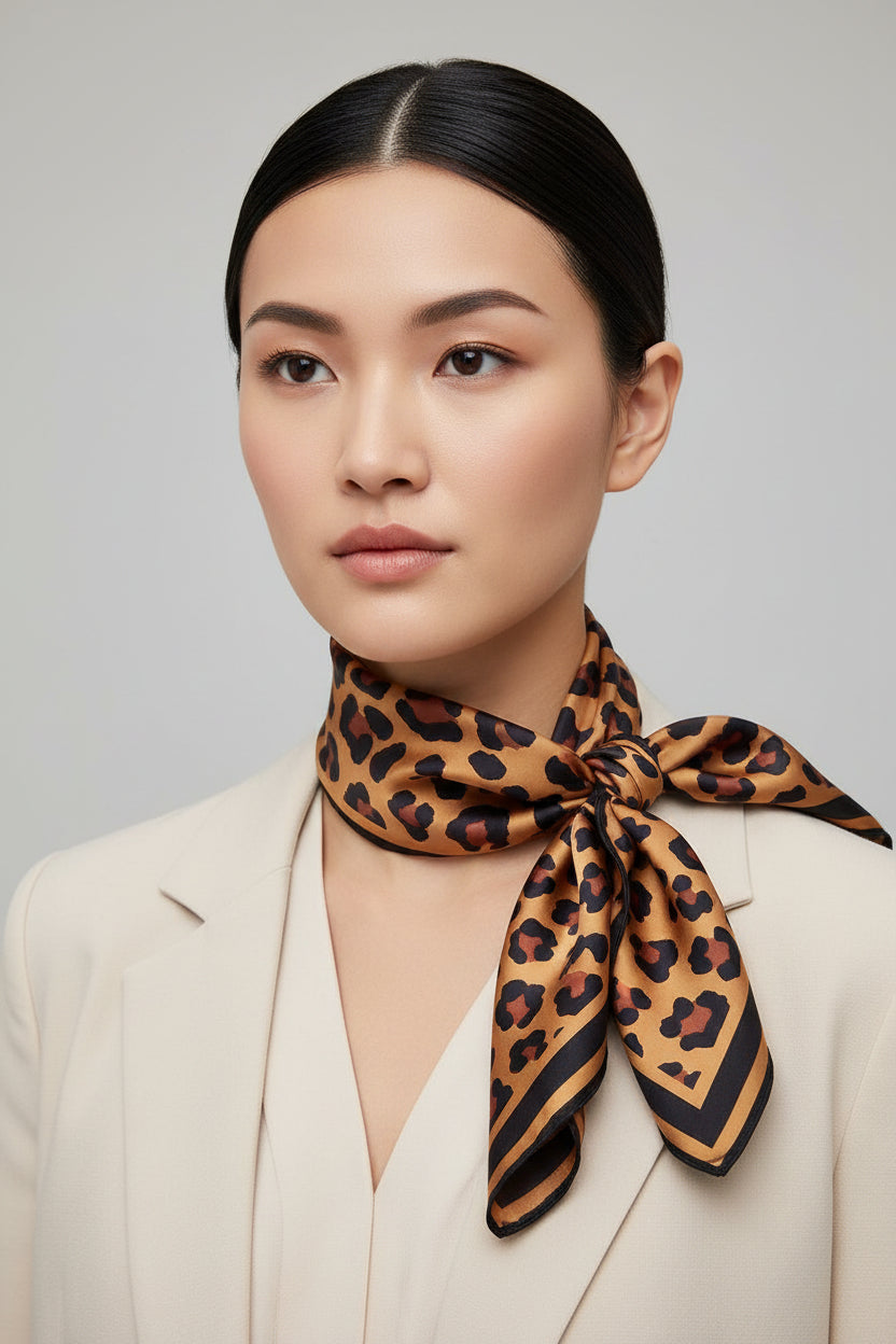 Leopard Print Scarf F3502