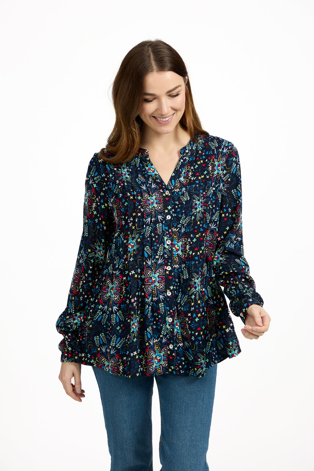 Mudflower Pintuck Shirt
